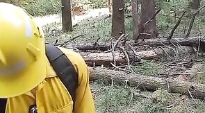 Wildfire Worker's Outdoor Masturbation Solo
