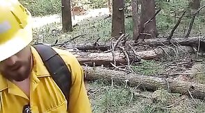 Wildfire Worker's Outdoor Masturbation Solo