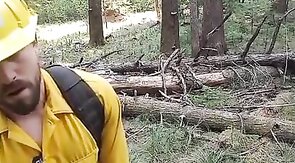Wildfire Worker's Outdoor Masturbation Solo