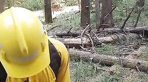 Wildfire Worker's Outdoor Masturbation Solo