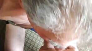 Older Guy Sucks Asian Cock