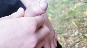 Pissing Outdoors with my Big Dirty Dick