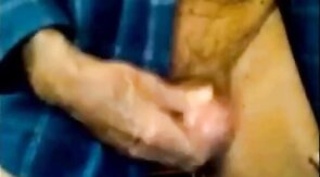 Amateur Bear Grandpa Cums with Toy