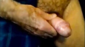 Amateur Bear Grandpa Cums with Toy