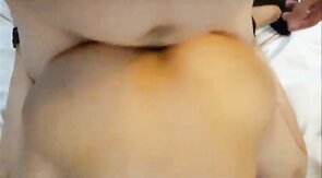 Sissy cums hard while getting fucked by a man