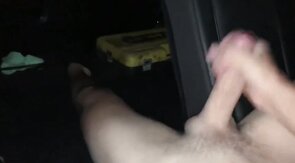 Stroking My Big Cock in the Car - Twink Webcam Solo