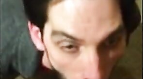 6'10 Guy Swallows Cum from Big Cocks