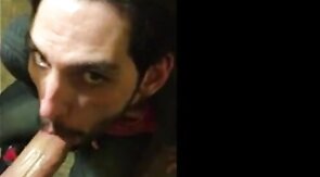 6'10 Guy Swallows Cum from Big Cocks