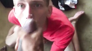 Sucking Huge Black Cock
