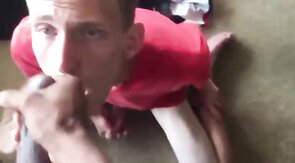 Sucking Huge Black Cock