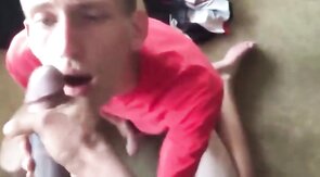 Sucking Huge Black Cock