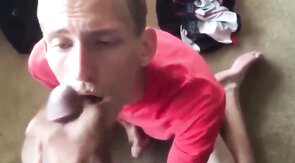 Sucking Huge Black Cock