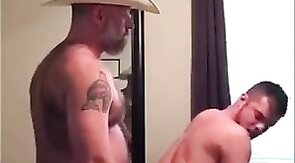 Cowboy Daddy Barebacks His Boy