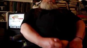 Daddy Bear Jerks Off Solo