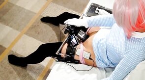 Cyclone Crossdresser Plays with Sex Toy