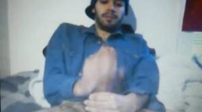 Huge Dick Latin Guy's Hot Cum Load