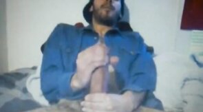 Huge Dick Latin Guy's Hot Cum Load