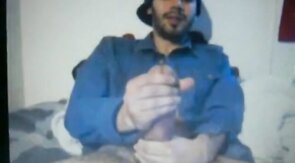 Huge Dick Latin Guy's Hot Cum Load