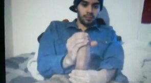 Huge Dick Latin Guy's Hot Cum Load