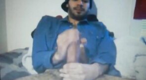 Huge Dick Latin Guy's Hot Cum Load