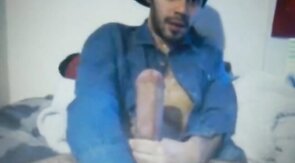 Huge Dick Latin Guy's Hot Cum Load