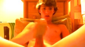 Hot Twink in Sexy Undies Strokes it on Webcam!