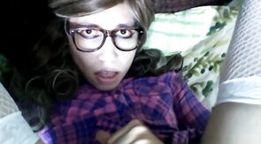 Crossdresser Paulina Doll's Solo Self-Facial