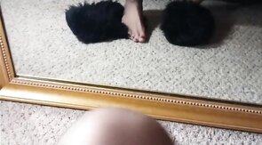 Twink Crossdresser Fucks in Stockings