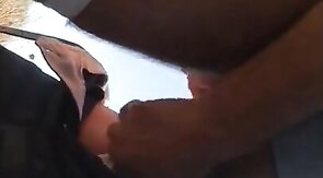 Mature Daddy Strokes Outdoors