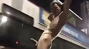 Exhibitionist Twinks Masturbating Outdoors