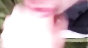 Big-Cock Twink Sucks Outdoors