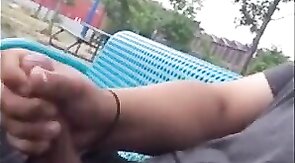 Public Masturbation Caught on Tape