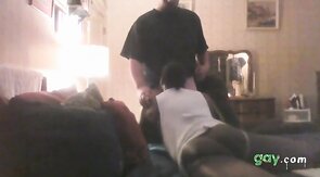 Verbal White Thug Spunks Black Crossdresser's Face