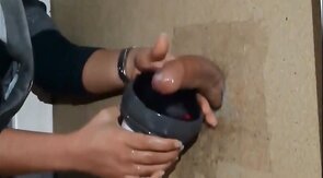 Glory Hole Amateur Takes on Big Cocks