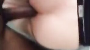 Amateur Bareback: Interracial Big Black Cock Pounds White Boy