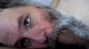Bearded Daddy Sucks and Swallows