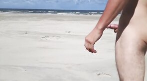 Outdoor Handjob on the Beach with Denis Matern