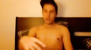 Twink's Amateur Striptease and Webcam Jerk Off Session