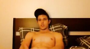 Twink's Amateur Striptease and Webcam Jerk Off Session