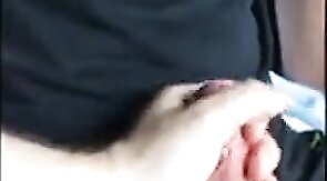 Powerman666's Big Cock Milked in His Car