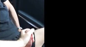 Powerman666's Big Cock Milked in His Car