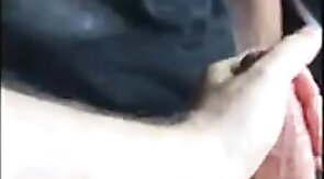 Powerman666's Big Cock Milked in His Car
