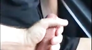 Powerman666's Big Cock Milked in His Car