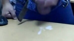 Big-Cocked Amateur Jerks Off