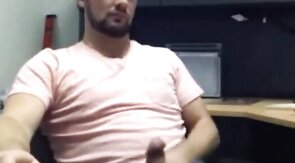 Big-Cocked Amateur Jerks Off