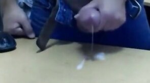 Big-Cocked Amateur Jerks Off