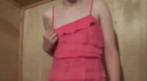 Twink Crossdresser in Pink