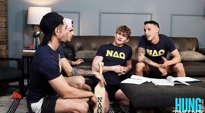 Amateur college orgy with horny twunks