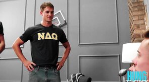 College muscular twink fourway orgy