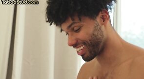 Chiseled dreadlock ebony cockriding lumbersexual stud